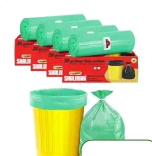 Shalimar Garbage Bags ( 17" × 19" ) Green Oxo- Biodegradable