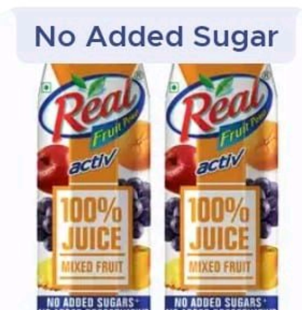 Real Active Mixed Fruit Juice -Pack Of 2 (2 ×1ltr. )