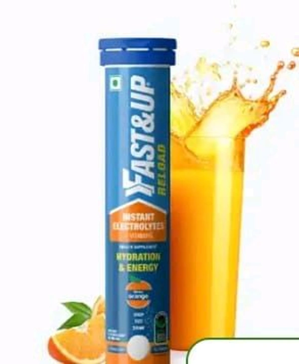 Fast & Up Reload Instant Electrolyte Orange Flavour Tablets 20 Tablet