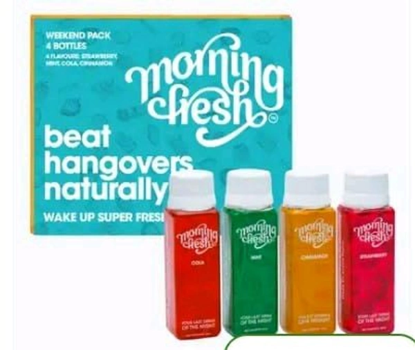 Morning Fresh Hangover Solution (Assorted ) Pack Of 4 ×60ml.