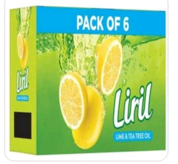 Liril Lime & Tea Tree Oil Soap 1 Pack (6pcs × 125gm.)