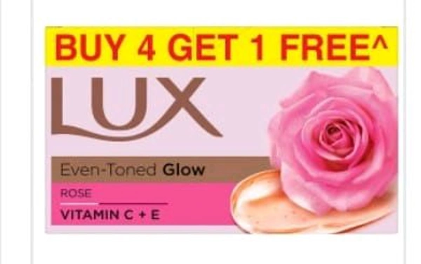 Lux Rose & Vitamin E Soft Glow Skin Soap Bar 4 +1free 150gm.Each