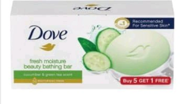 Dove Fresh Moisture Beauty Bath Soap 1pack (5pcs. ×125gm. )