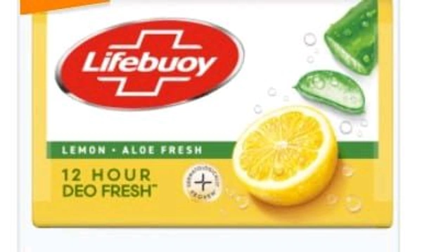 Lifebouy Lemon Fresh Soap Bar 1pack (4pcs × 125gm.)