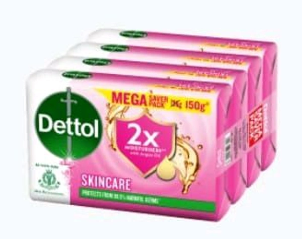 Dettol Skincare Soap Pack 4×150gm.