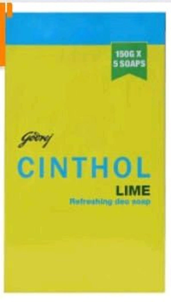 Cinthol Lime Bath Soap 1pack ( 5pcs.× 150gm.)