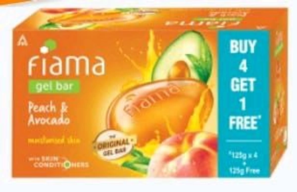 Fiama Peach & Avocado Soap 1pack (5pcs. × 125gm. )