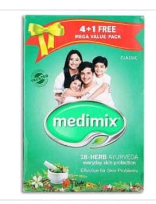 Medimix Ayurvedic Soap Buy 4 Get 1 Free (Pack Of 4×125 gm.)