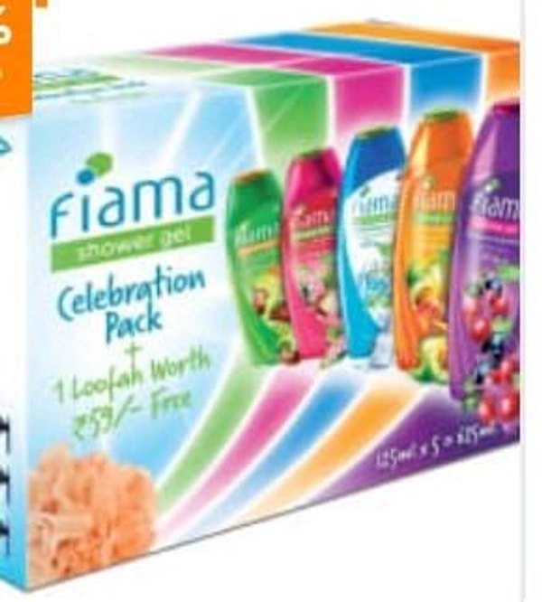 Fiama Shower Gel Celebration Pack 5×125ml.