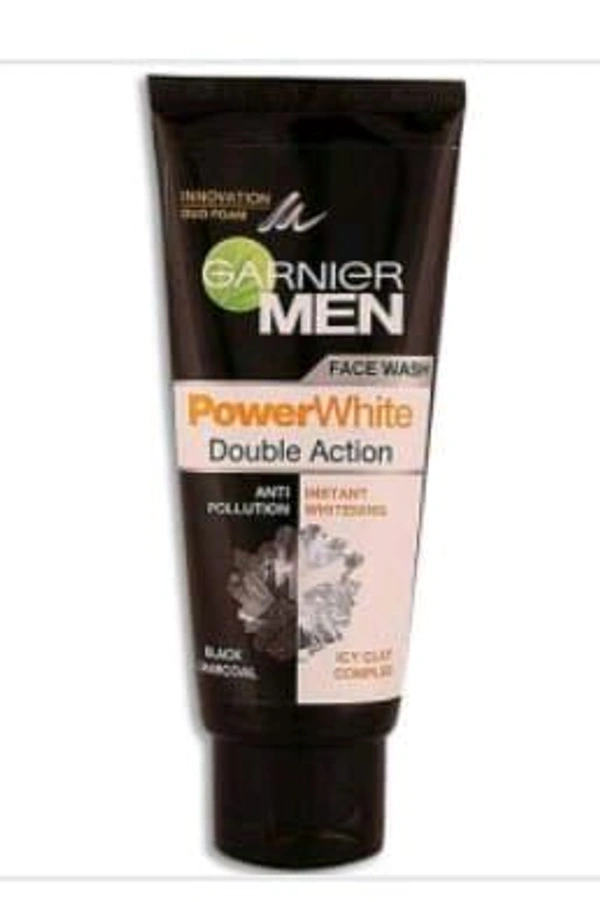 Garnier Men Power White Duo Face Wash Tube 100gm.