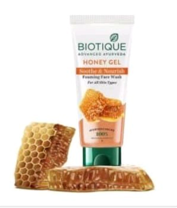 Biotique Honey Gel Soothe & Nourish Foaming Face Wash 100ml.