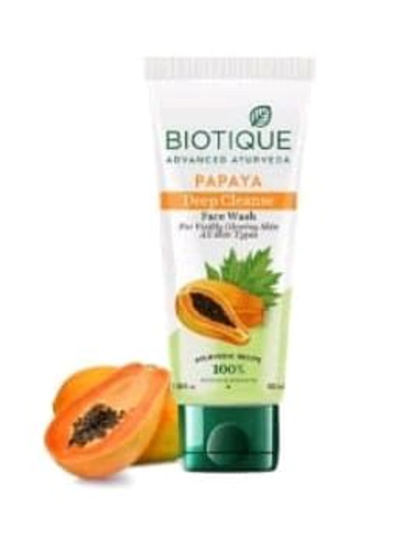Biotique Papaya Deep Cleanse Face Wash 100ml.