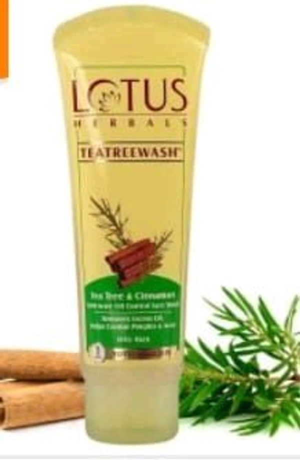 Lotus Tea Tree Face Wash Tube 120ml.