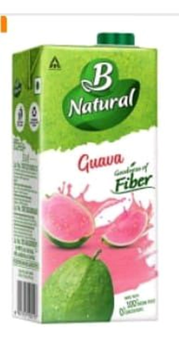 B Natural Guava Juice Tetra Pack 1ltr.