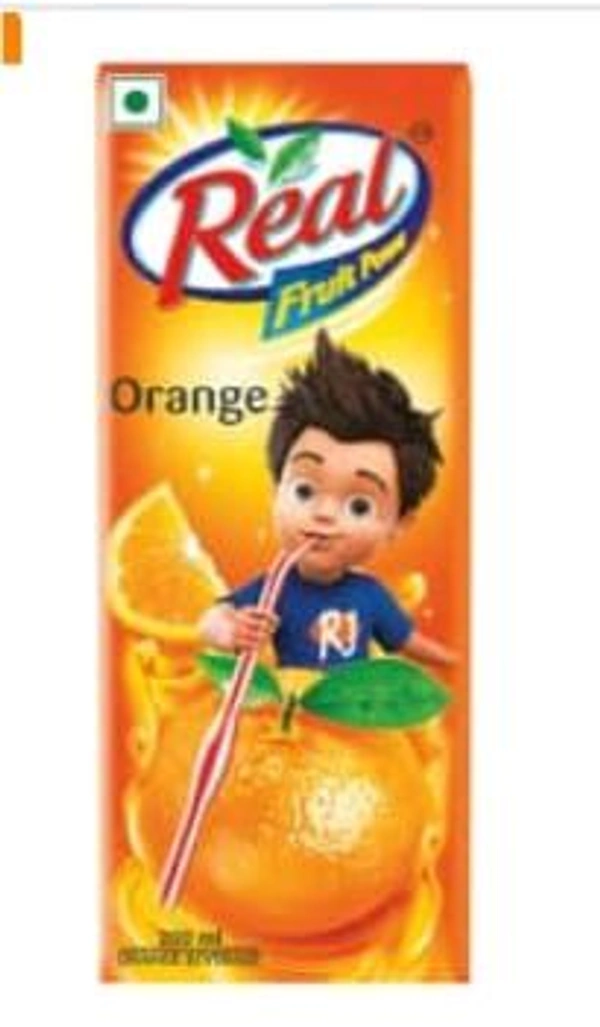 Dabur Real Orange Juice Tetra Pack 200ml.