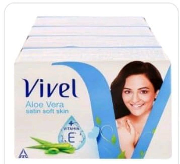 Vivel Aloe Vera Bathing Soap Bar 1pack (4pcs. × 100gm. )