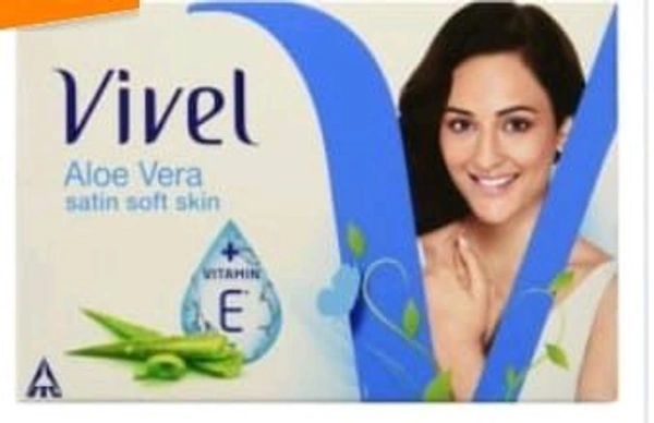 Vivel Aloe Vera Satin Soft Skin Soap Bar 1pack (4pcs.× 150gm. )