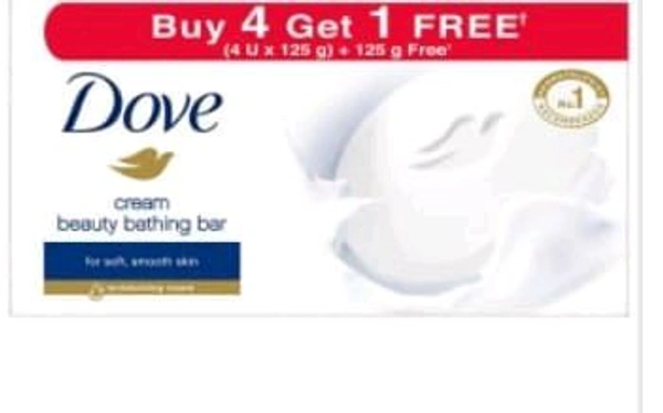 Dove Cream Beauty Bar 1pack (5pcs. ×125gm. )