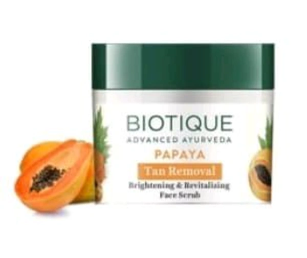 Biotique Papaya Tan Removal Brighteing & Revitaling Face Wash 75gm.
