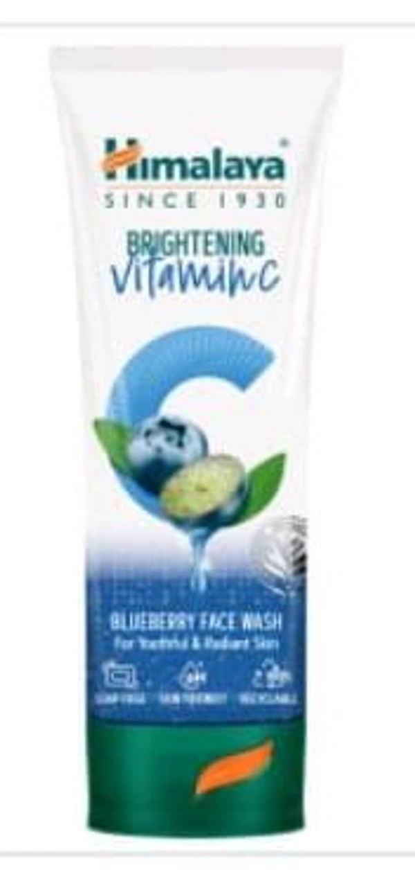 Himalaya Brightening Vitamin C Blueberry Face Wash 100ml.