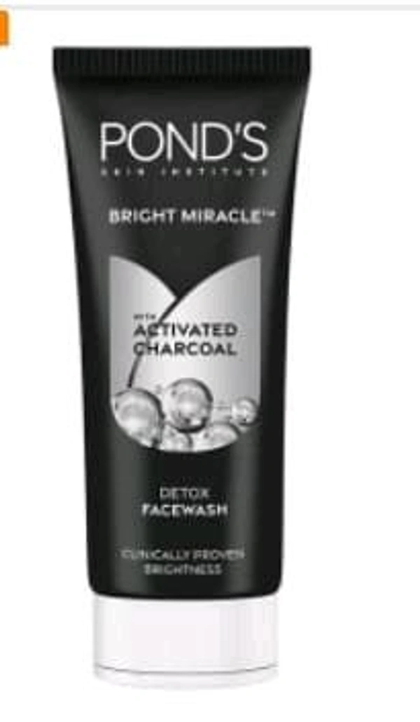 Pond's Bright Miracle Activated Charcoal Detox Face Wash 100gm.