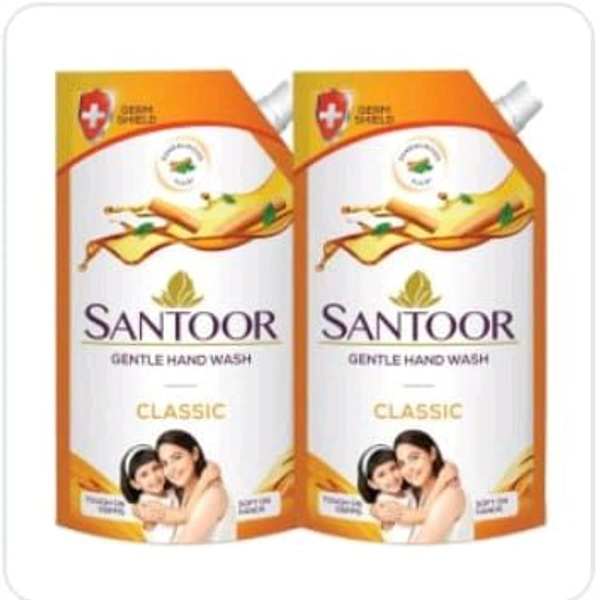 Santoor  Hand Wash Classic Buy 1 Get 1 1pack ( 2×750ml.)