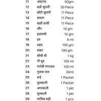 नव -दुर्गा पूजा सामग्री संग्रह