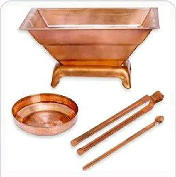 हवन कुंड सेट (तांबा) Pure Copper