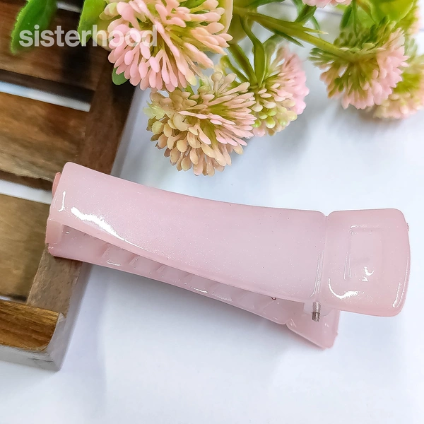 Sisterhood Banana Clip C3117 - Pink Lace