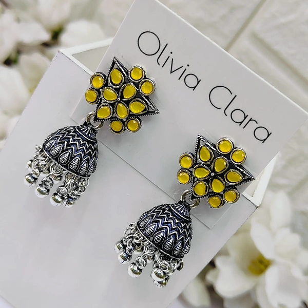 Sisterhood Oxisded Jhumkas  3004