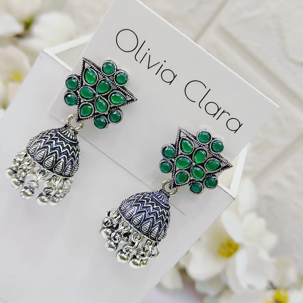 Sisterhood Oxisded Jhumkas  3005