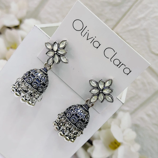 Sisterhood Oxisded Jhumkas  3021