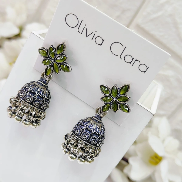Sisterhood Oxisded Jhumkas  3023