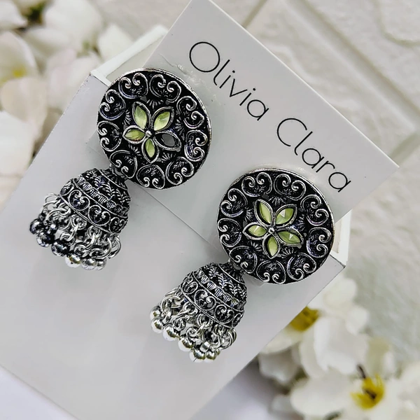 Sisterhood Silver Jhumkas 3109