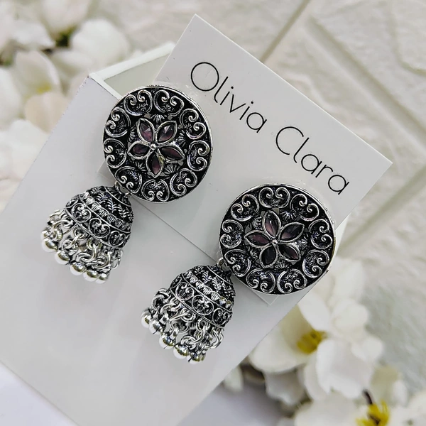Sisterhood Silver Jhumkas 3110