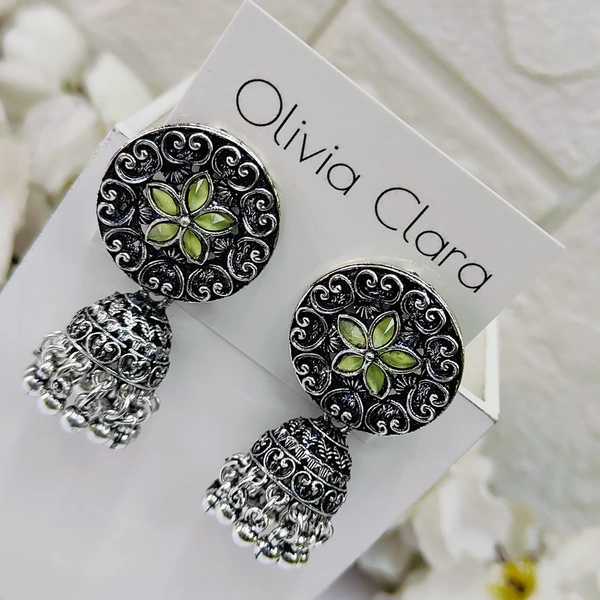 Sisterhood Silver Jhumkas 3108