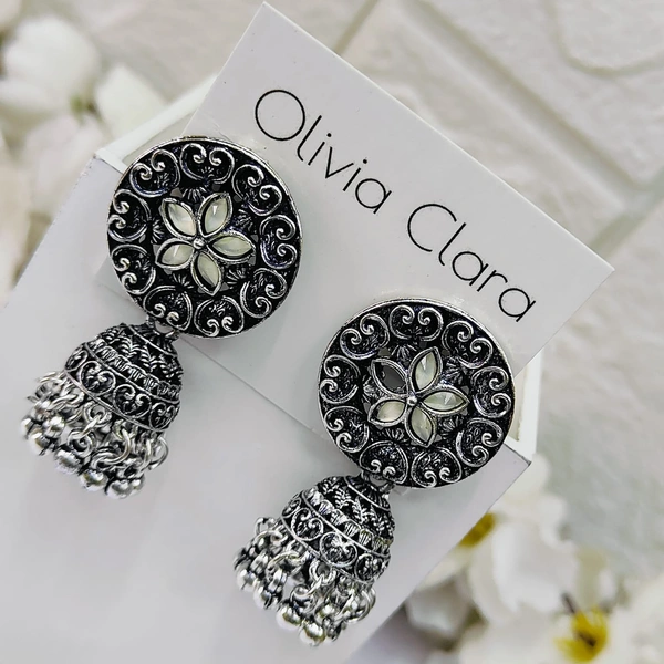 Sisterhood Silver Jhumkas 3106