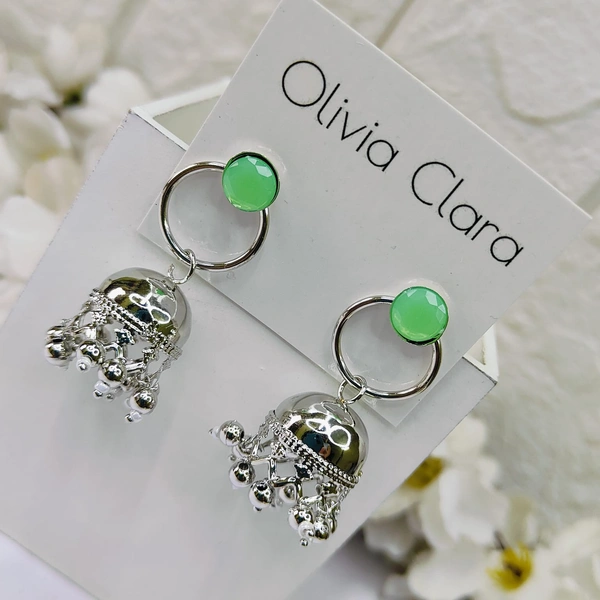 Sisterhood Silver Jhumkas 3131