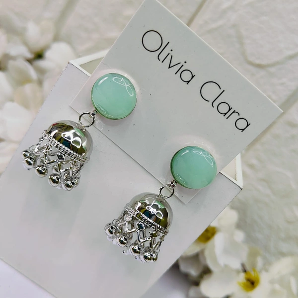 Sisterhood Silver Jhumkas 3137