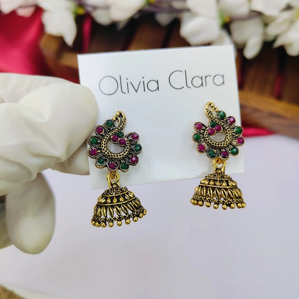 Sisterhood Golden Jhumkas 6037