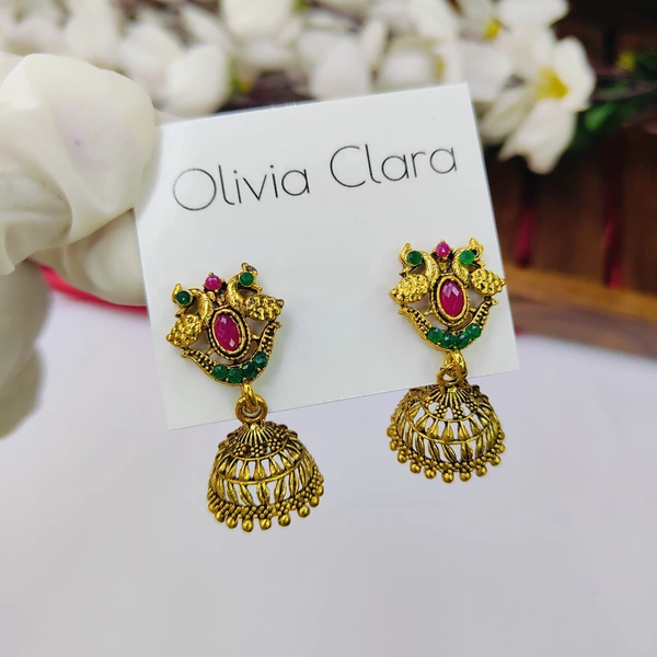 Sisterhood Golden Jhumkas 6038