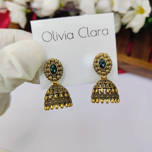 Sisterhood Golden Jhumkas 6041