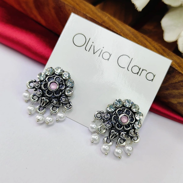 Sisterhood Oxisided Earring  18 - Pink Lace
