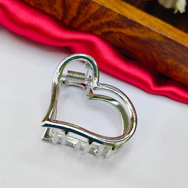 Sisterhood heart Metal Clip 2 - Silver