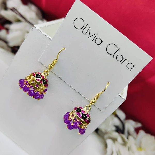 Sisterhood Meenakari Jhumkas 12