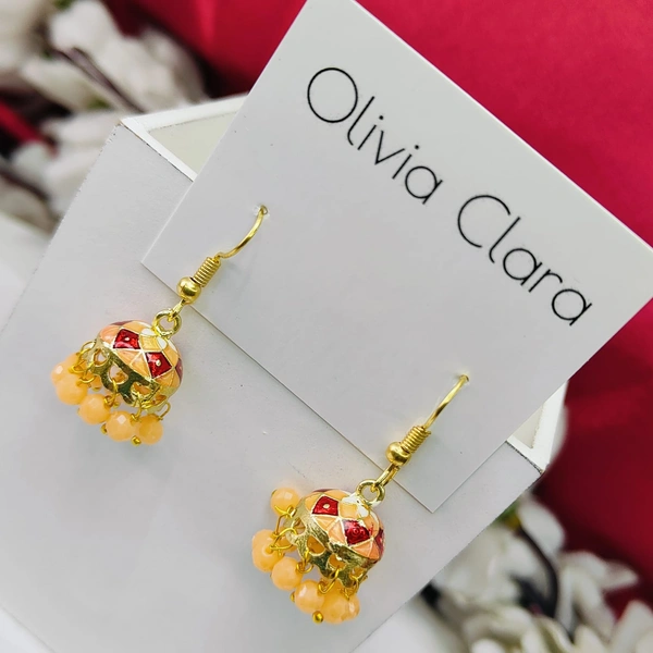 Sisterhood Meenakari Jhumkas 7