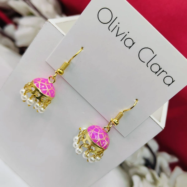Sisterhood Meenakari Jhumkas 5