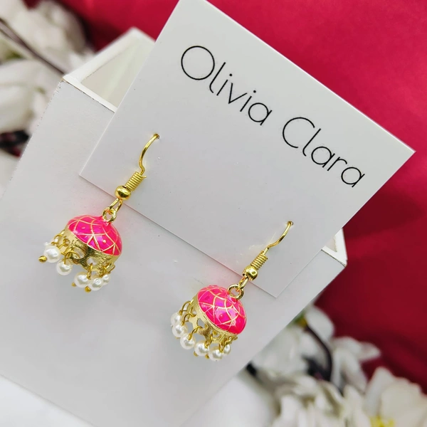 Sisterhood Meenakari Jhumkas 6