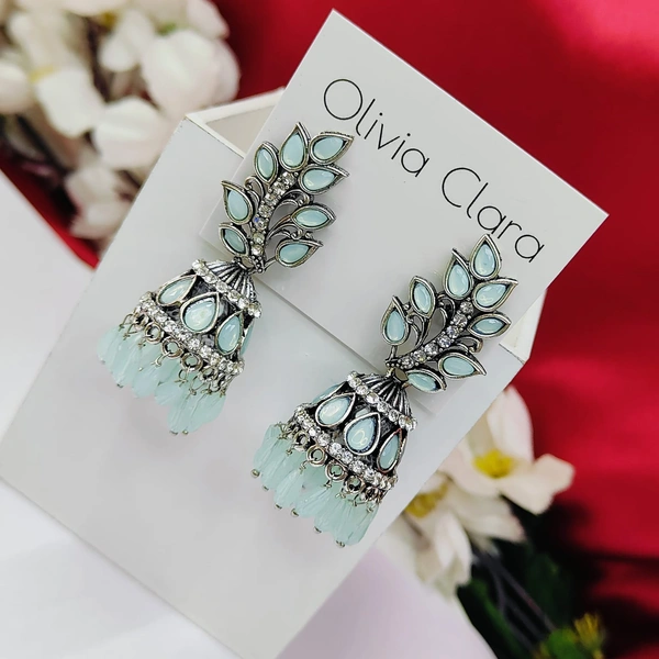 Sisterhood Stone Jhumkas 17