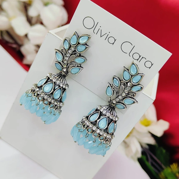 Sisterhood Stone Jhumkas 11
